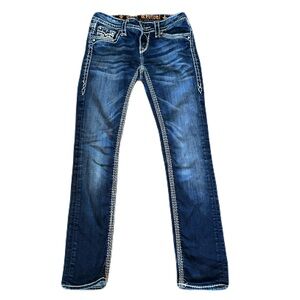 Rock Revival Kai Straight Blue Jeans Size 26